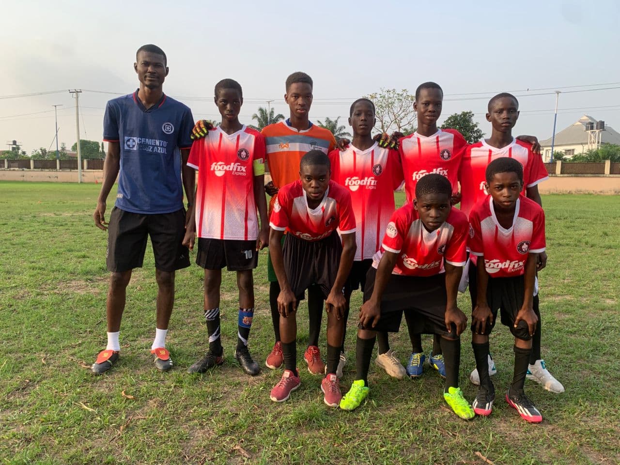 Full team with coach